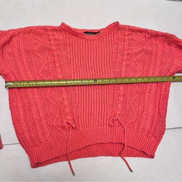 Lauren Ralph Lauren * Black Label Cotton  CABLE KNIT PULLOVER SWEATER  EUC - Picture 7 of 11